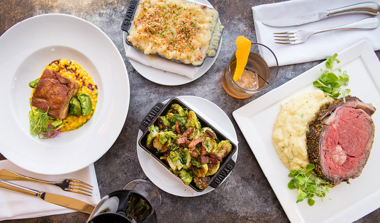 Seafood and pasta entree served at in Anaheim, CA at Naples Ristorante E Bar