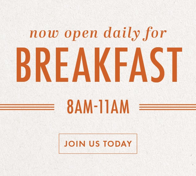 Now Serving Weekend Brunch - Book Now