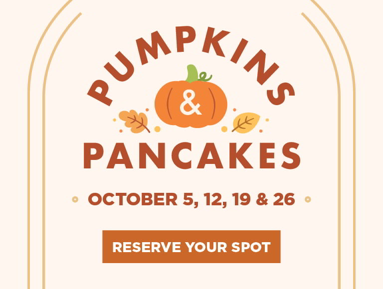 Reserve your spot for Pumpkins & Pancakes at Naples Ristorante e Bar on October 5, 12, 19 & 26