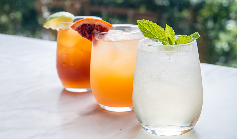 Cocktails served at at Naples Ristorante E Bar in Anaheim, CA